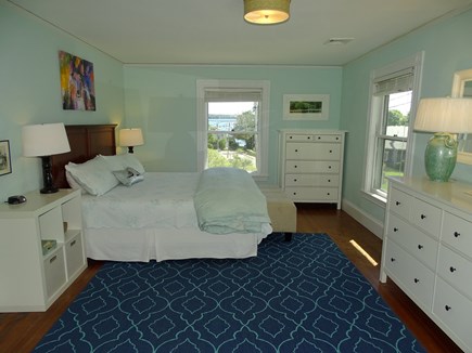 Vineyard Haven Martha's Vineyard vacation rental - King bedroom upstairs with water views
