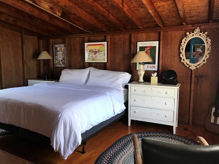 Menemsha (Chilmark) Martha's Vineyard vacation rental - Downstairs bedroom with king bed. Washer and dryer in this room.
