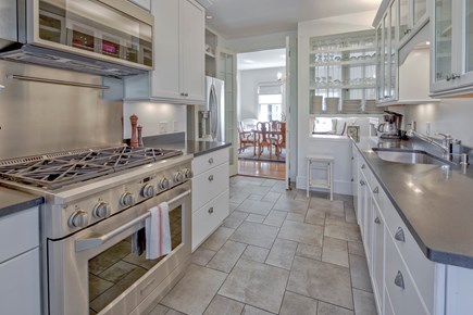 Edgartown Martha's Vineyard vacation rental - Front Kitchen #1 w/ the formal dining room beyond. Fully equipped