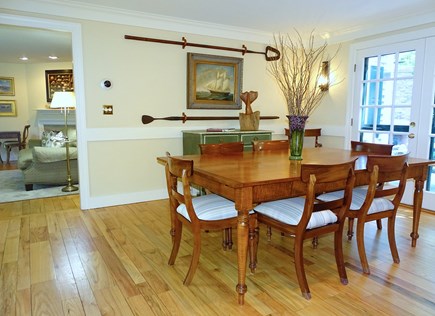 West Tisbury Martha's Vineyard vacation rental - Dine in by fireplace or stroll out to large deck & dining area
