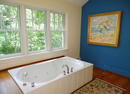 West Tisbury Martha's Vineyard vacation rental - Master suite bathroom with steam shower and Jacuzzi