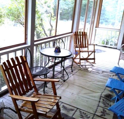 West Tisbury, Longview Community Martha's Vineyard vacation rental - Screened porch out front