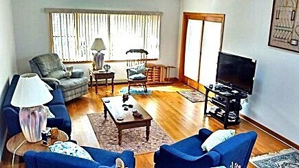 West Tisbury, Longview Community Martha's Vineyard vacation rental - Living area with dining area in back near kitchen
