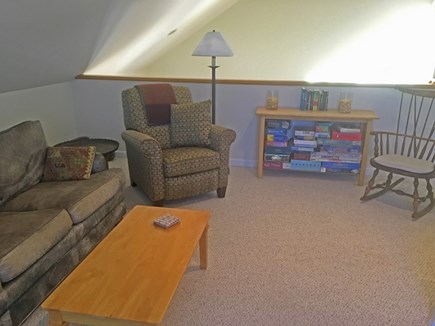 Edgartown Martha's Vineyard vacation rental - Loft TV room with slider to upper deck