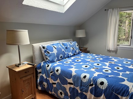 Edgartown Martha's Vineyard vacation rental - Primary Bedroom (upstairs) - Queen bed, TV on wall