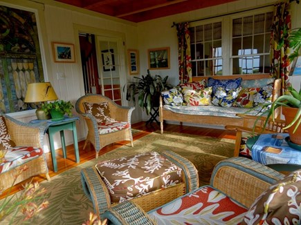 Aquinnah Martha's Vineyard vacation rental - Wicker Room provides great afternoon sun