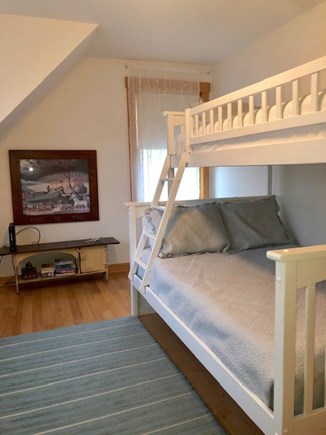 West Tisbury,  Long Point Beach area, West T Martha's Vineyard vacation rental - Bunk bedroom sleeps three with double on bottom and twin on top