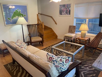 Oak Bluffs Martha's Vineyard vacation rental - Living Room and Stairs