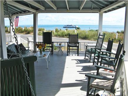 Oak Bluffs, East Chop Martha's Vineyard vacation rental - Oceanview wraparound porch with swing