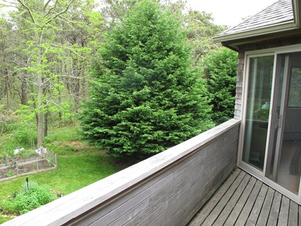 West Tisbury Martha's Vineyard vacation rental - Balcony between bedrooms 1& 2, view of the herb garden.
