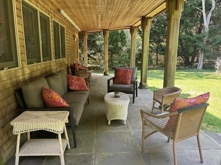 West Tisbury Martha's Vineyard vacation rental - Front porch seating area.