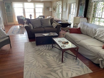 Vineyard Haven Martha's Vineyard vacation rental - Generous living room divided into two seating areas.