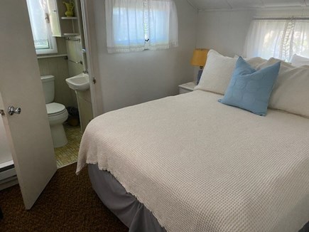 Oak Bluffs Martha's Vineyard vacation rental - Master bedroom with queen bed and small half bath
