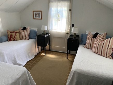 Oak Bluffs Martha's Vineyard vacation rental - Kids' room with 3 twin beds, bureau and flat screen TV