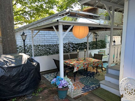 Oak Bluffs Martha's Vineyard vacation rental - New permanent canopy over patio table