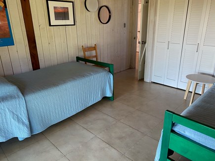 Chilmark Martha's Vineyard vacation rental - The other first floor bedroom. Couples can push beds together.