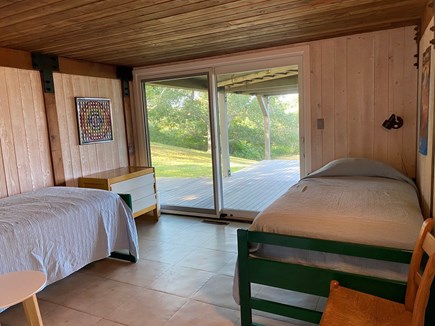 Chilmark Martha's Vineyard vacation rental - Other first floor bedroom. Couples can push twin beds together.