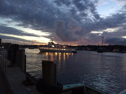 Oak Bluffs Martha's Vineyard vacation rental - The Island Queen from Falmouth arrives in OB Harbor