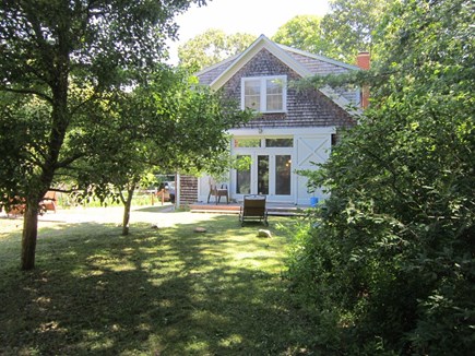 Chilmark Martha's Vineyard vacation rental - 25 Windy Gates front, from private road