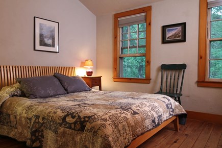 Chilmark Martha's Vineyard vacation rental - Queen bedroom (SE side) with high end futon mattress