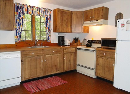 West Tisbury Martha's Vineyard vacation rental - Kitchen area with door to deck