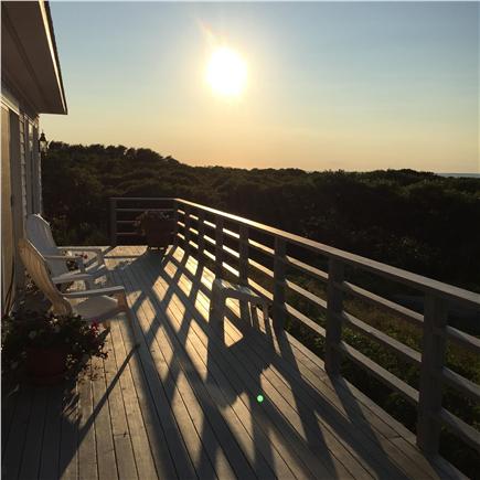 Aquinnah Martha's Vineyard vacation rental - Back deck has ample space to enjoy and relax