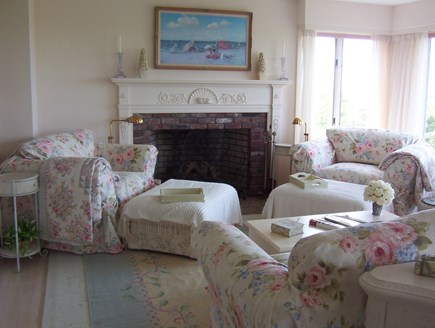 Aquinnah Martha's Vineyard vacation rental - Redecorated Living Room