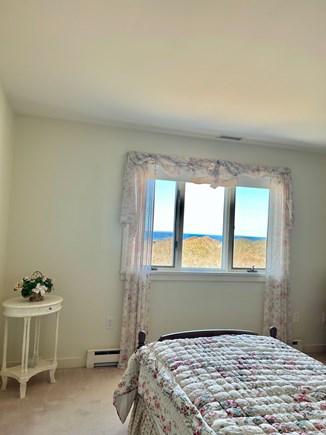 Aquinnah Martha's Vineyard vacation rental - Twin bedroom  # 2 with view (2 twin beds)