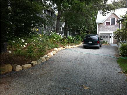 Oak Bluffs, East Chop Martha's Vineyard vacation rental - Driveway with garage and apartment in rear
