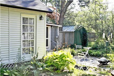 Oak Bluffs Martha's Vineyard vacation rental - Gardens continue along the side yard and patio.