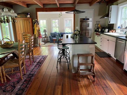 West Tisbury Lambert's Cove Martha's Vineyard vacation rental - View from kitchen/dining area to den