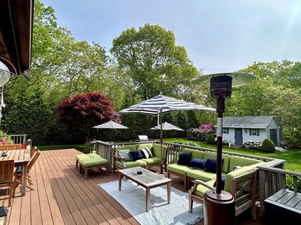 Oak Bluffs Martha's Vineyard vacation rental - Other view of deck. Heat lamp for cool nights.