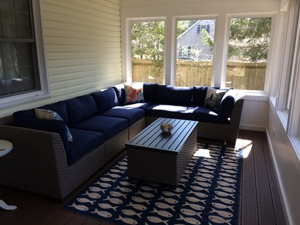 Oak Bluffs Martha's Vineyard vacation rental - Seating area in screened in deck