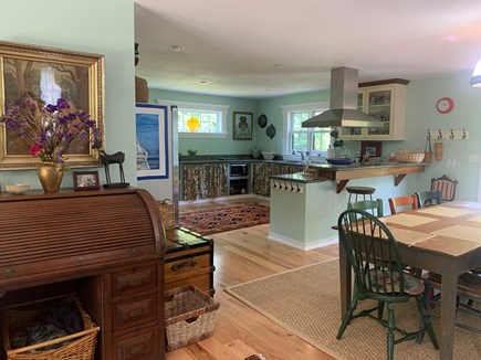 West Tisbury Martha's Vineyard vacation rental - Kitchen and living room