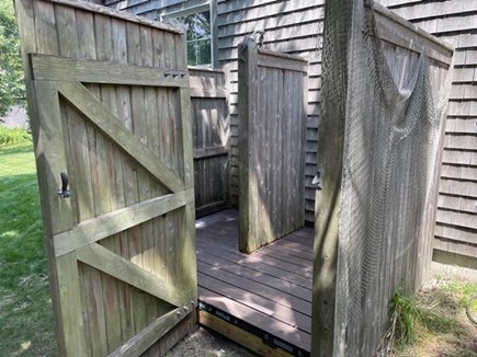 Edgartown Martha's Vineyard vacation rental - Huge Outdoor Shower with Separate Changing Area