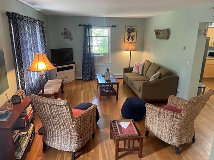 Edgartown Martha's Vineyard vacation rental - Very comfortable living room with a coastal theme.