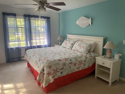 Edgartown Martha's Vineyard vacation rental - First floor King Bedroom with closet and access to the bathroom.
