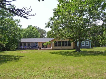 Chilmark Martha's Vineyard vacation rental - I'm halfway to the Great Pond shore, you've a huge yard for games