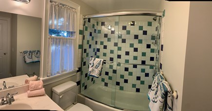 Oak Bluffs, East Chop Martha's Vineyard vacation rental - Panoramic View of the Guest House Bathroom