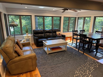 Oak Bluffs Martha's Vineyard vacation rental - Downstairs Sunroom with Walk-out Patio