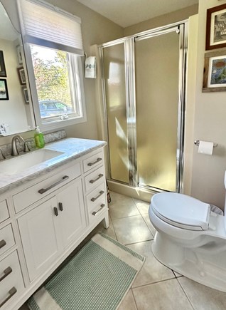 Katama-Edgartown, Edgartown- 1 mile to town  Martha's Vineyard vacation rental - 1st floor queen suite bath.  Laundry also in this bath