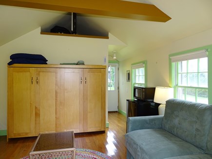 Edgartown Martha's Vineyard vacation rental - Studio with Murphy bed, bath and refrigerator and microwave
