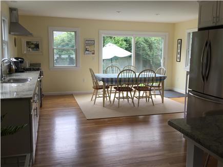 Edgartown   near town Martha's Vineyard vacation rental - Eat in kitchen with slider to back patio and fenced in yard