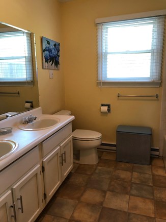 Edgartown   near town Martha's Vineyard vacation rental - Bathroom with tub and shower- main floor