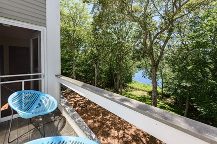 Lambert's Cove  West Tisbury Martha's Vineyard vacation rental - Upper deck connected to master bedroom on main side