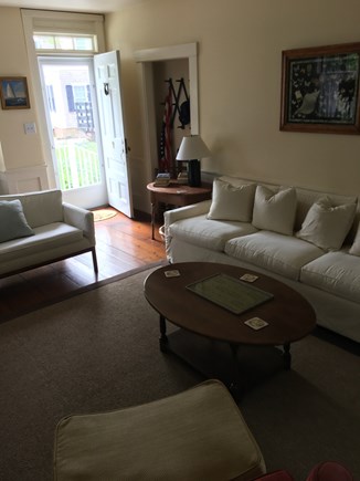Edgartown Martha's Vineyard vacation rental - Living room with fireplace