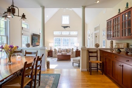 Vineyard Haven Martha's Vineyard vacation rental - Open Kitchen to Family Room adjacent to the Living Room