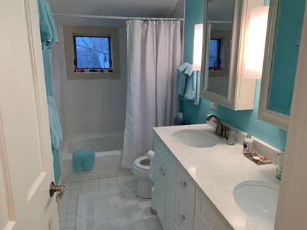 In town Edgartown village Martha's Vineyard vacation rental - Hall bath