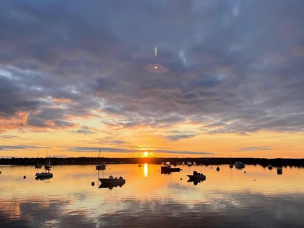 Oak Bluffs, Lagoon Pond Salt-Waterfront Martha's Vineyard vacation rental - The magical sunsets every night...