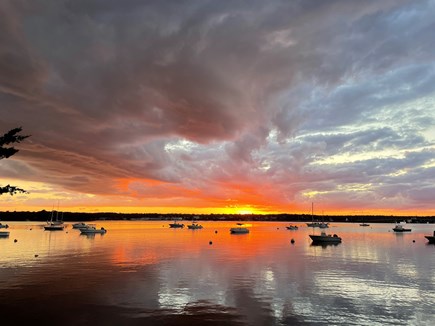 Oak Bluffs, Lagoon Pond Waterfront - salt Martha's Vineyard vacation rental - Dramatic Waterfront Sunsets